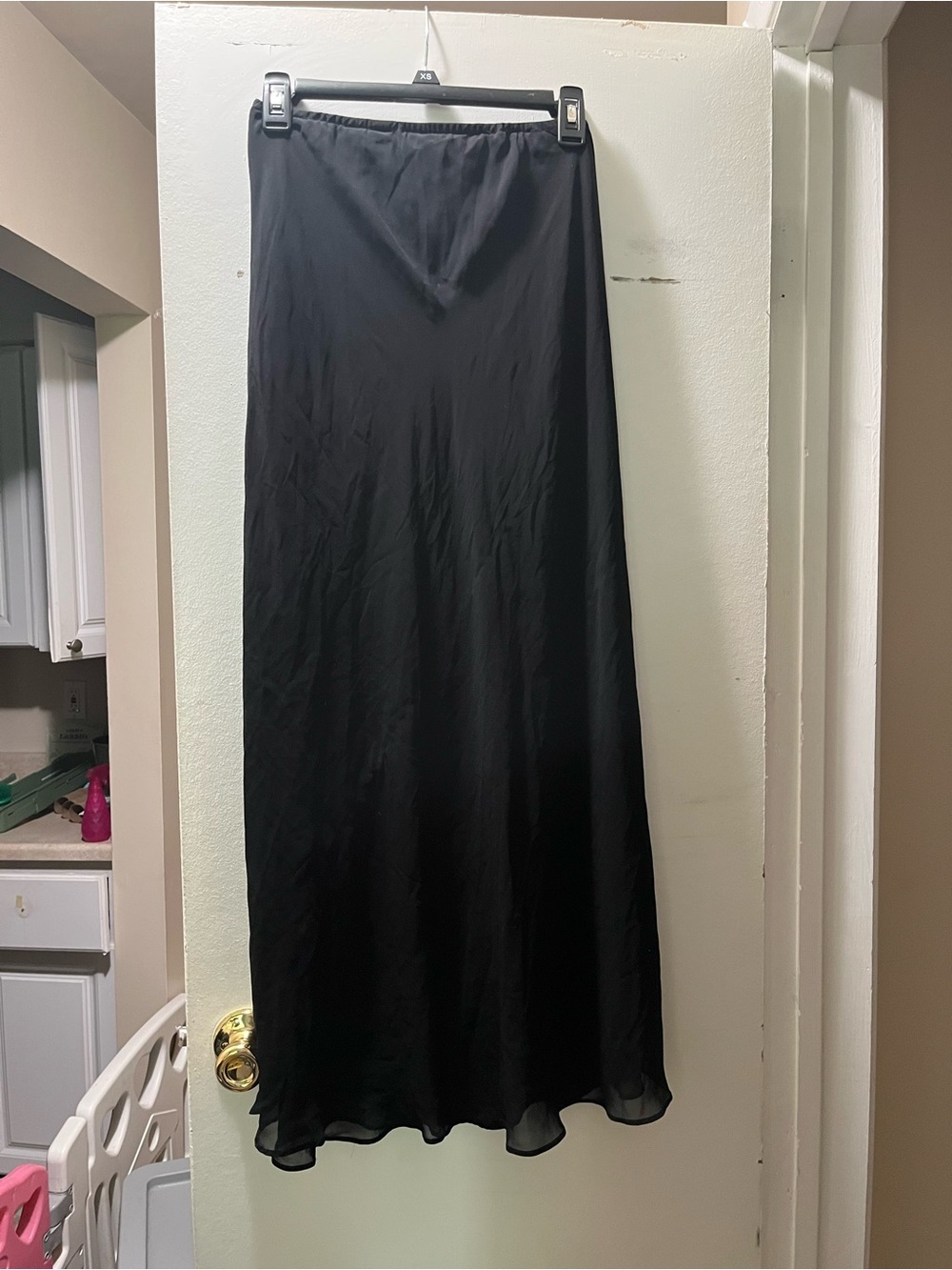 S. Levine Vintage Black Maxi Skirt